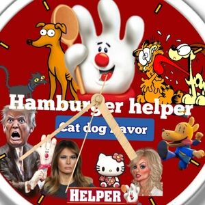 Hamburger helper clock